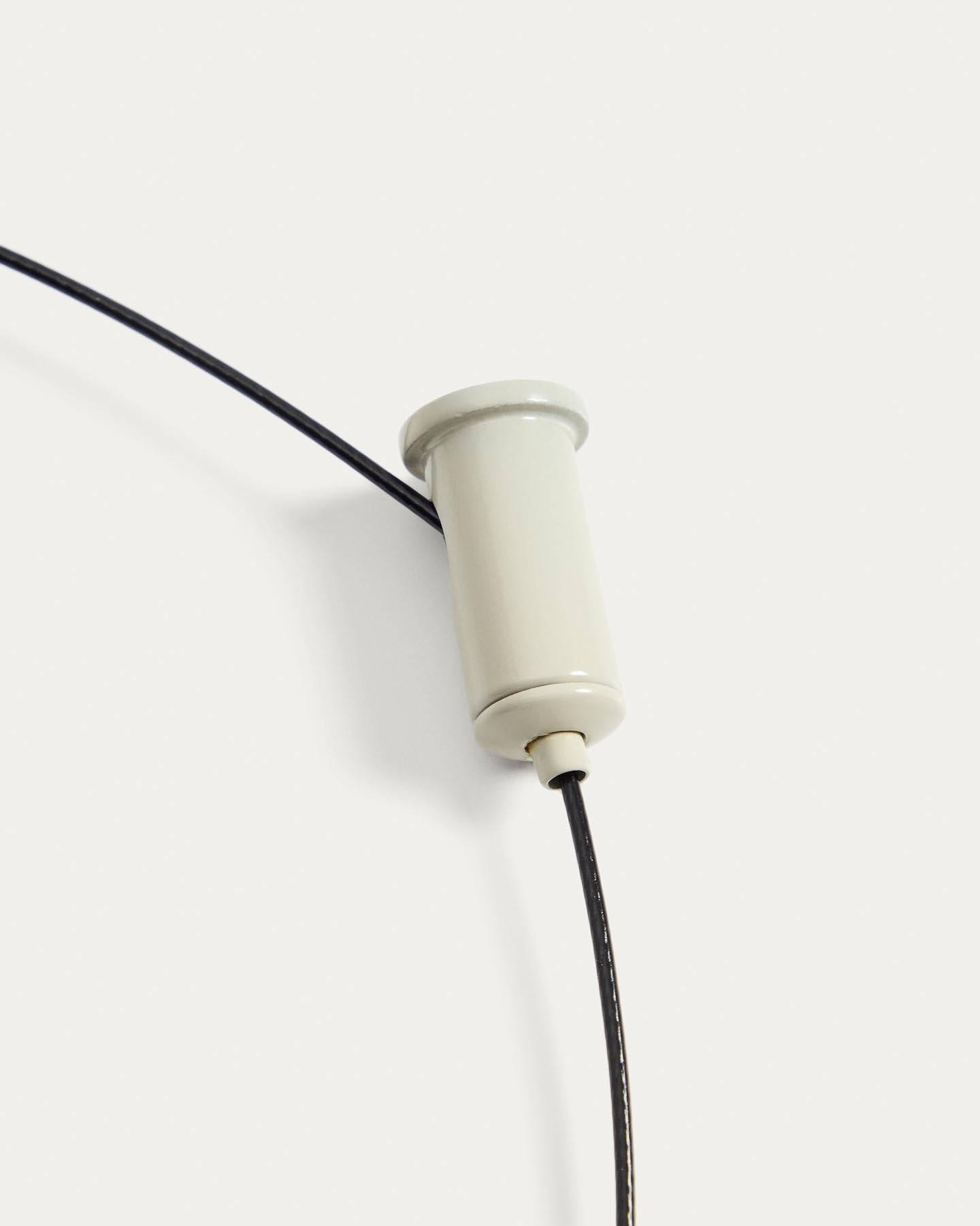 Tragbare Deckenleuchte Porte aus hellgrauem Aluminium, Ø 16 cm in Hellgrau präsentiert im Onlineshop von KAQTU Design AG. Lampenschirm ist von Kave Home