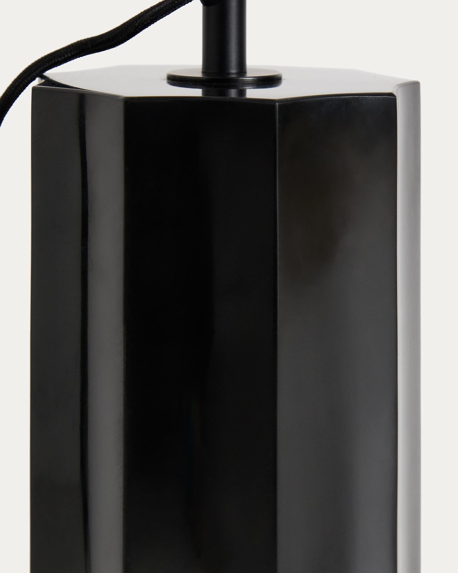 Moderne Stehlampe Idela mit stilvollem Rauchglas und schwarzem Marmorsockel, perfekt für ein elegantes Ambiente in jedem Raum.