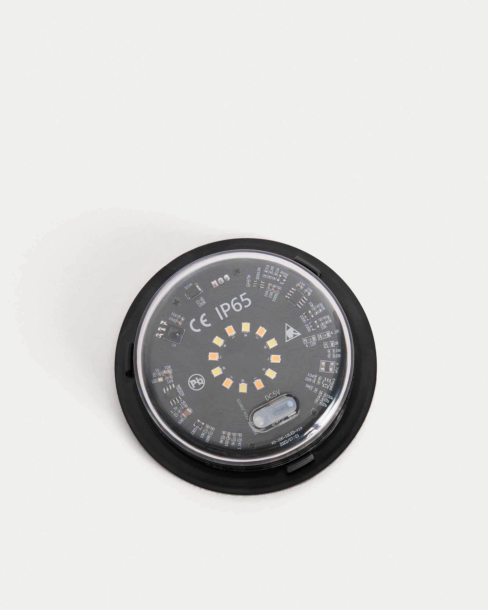 LED-Modul Sarlan für Solarlampe, Ø 10 cm, stilvolle schwarze Ausführung, perfekt für gemütliche Abende im Freien.