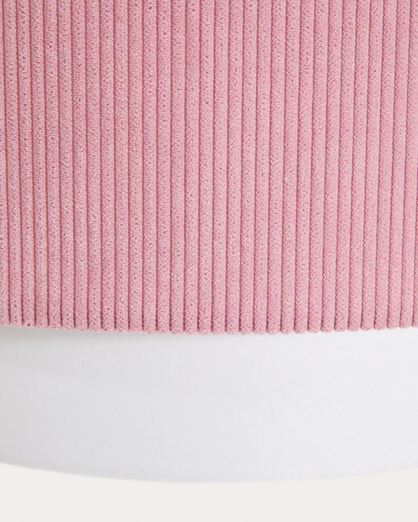 Deckenleuchte Bianella aus Baumwolle und rosafarbenem Cord in Rosa präsentiert im Onlineshop von KAQTU Design AG. Lampenschirm ist von Kave Home