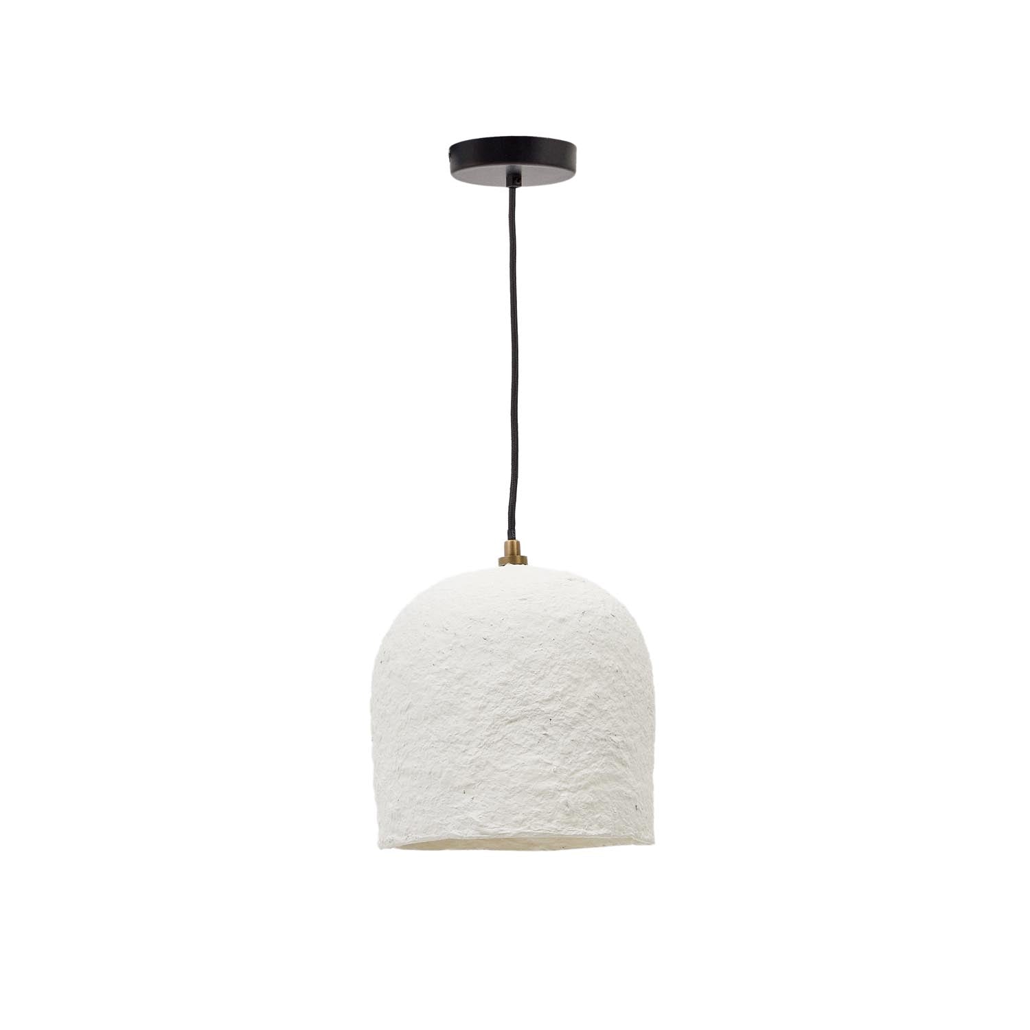 Calvia Deckenlampe aus Papiermaché weiß Ø 25 cm in Weiß präsentiert im Onlineshop von KAQTU Design AG. Deckenleuchte ist von Kave Home