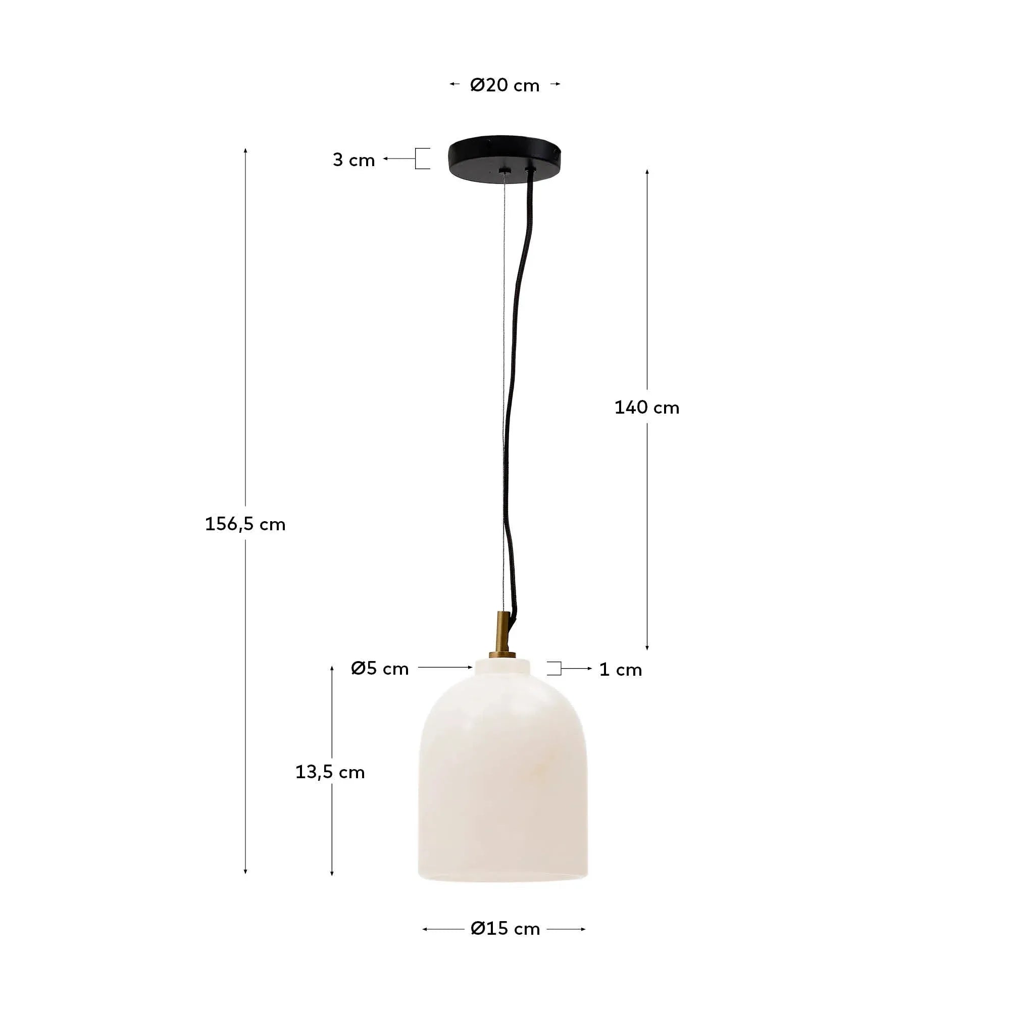 Die Shenli Deckenleuchte von Kave Home (15 cm) aus Alabaster vereint stilvolles Design mit sanfter Beleuchtung für Ihr Zuhause.