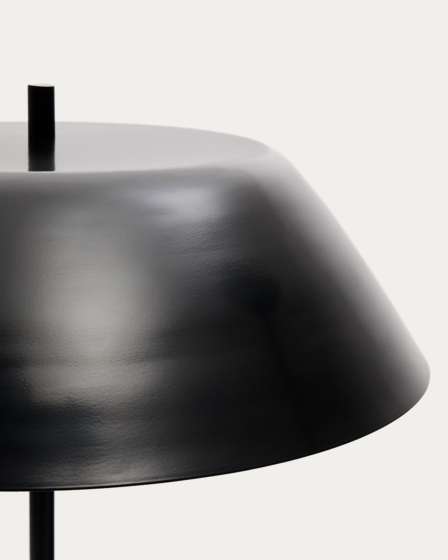 Elegante Stehlampe Sayra: Hochwertiger schwarzer Marmor und Metall vereinen sich in einem minimalistischen Design, ideal für stilvolle Akzente in jedem Raum.