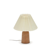 Benicarlo Tischlampe aus Holz mit Finish in Natur und Beige UK