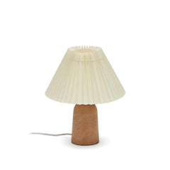 Benicarlo Tischlampe aus Holz mit Finish in Natur und Beige UK