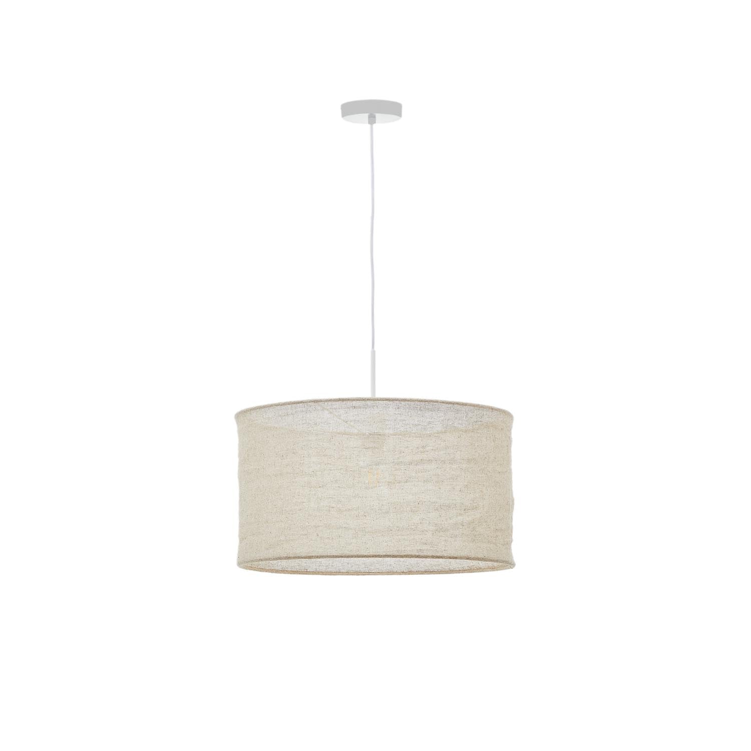 Mariela Schirm für Deckenlampe aus Leinen mit beigem Finish Ø 50 x 30 cm in Natur präsentiert im Onlineshop von KAQTU Design AG. Lampenschirm ist von Kave Home