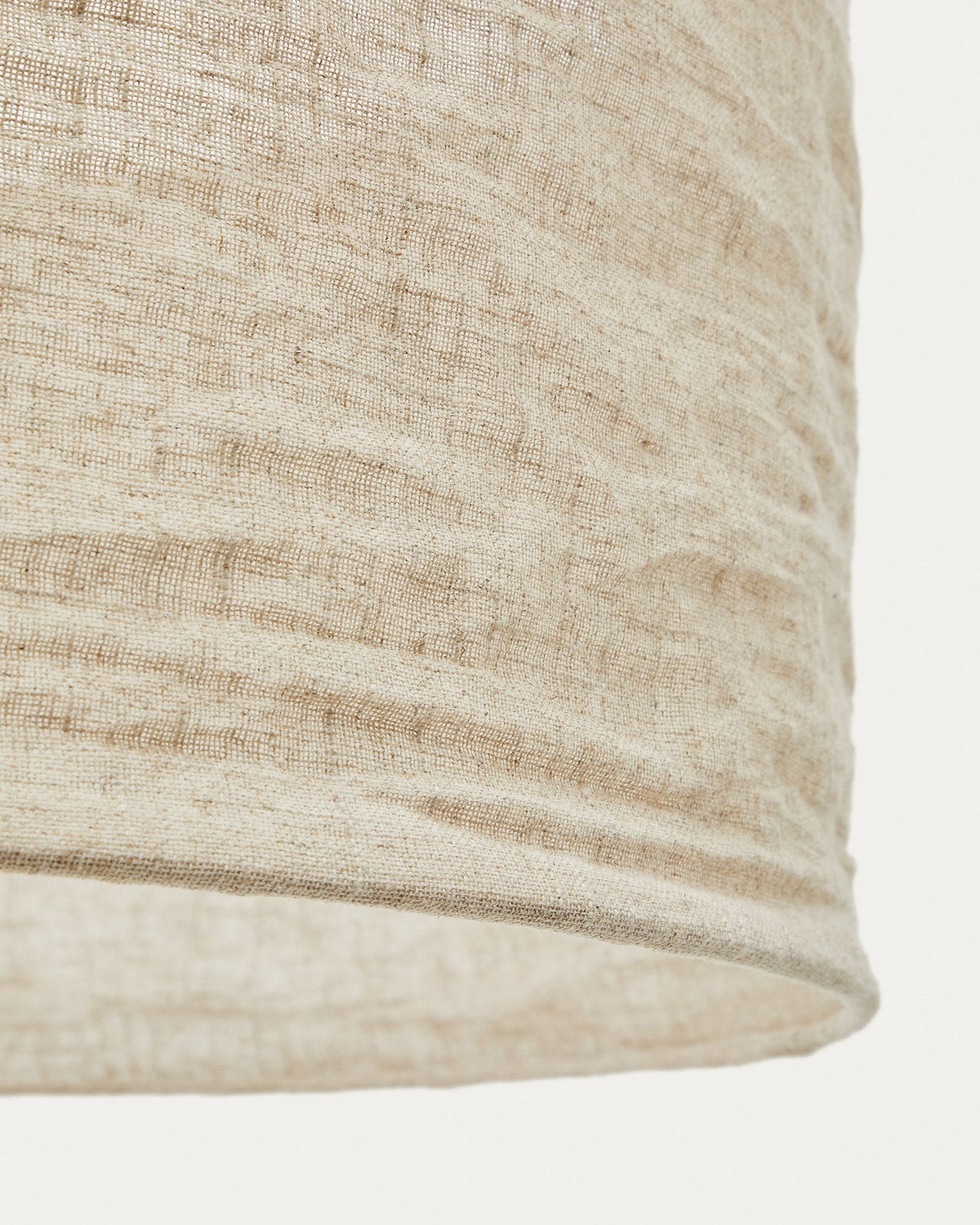 Mariela Schirm für Deckenlampe aus Leinen mit beigem Finish Ø 80 x 40 cm in Natur präsentiert im Onlineshop von KAQTU Design AG. Lampenschirm ist von Kave Home