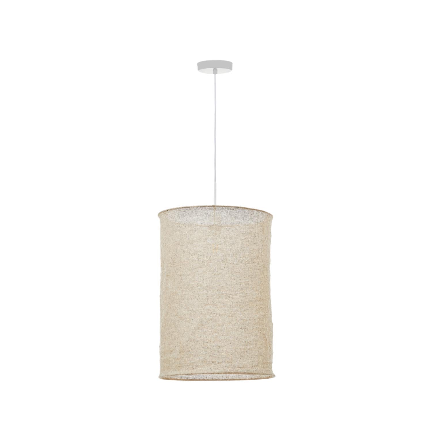 Mariela Schirm für Deckenlampe aus Leinen mit beigem Finish Ø 40 x 60 cm in Natur präsentiert im Onlineshop von KAQTU Design AG. Lampenschirm ist von Kave Home