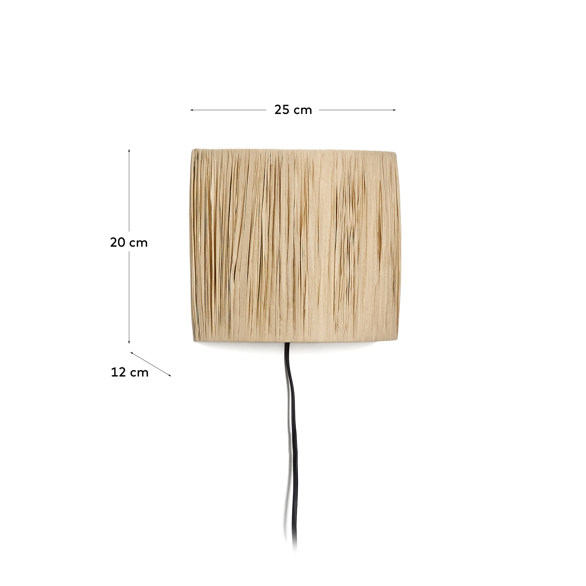 Die Pulmi Wandleuchte aus natürlichem Raffiabast von Kave Home bringt organische Eleganz und gemütliches Licht in Ihr Zuhause.
