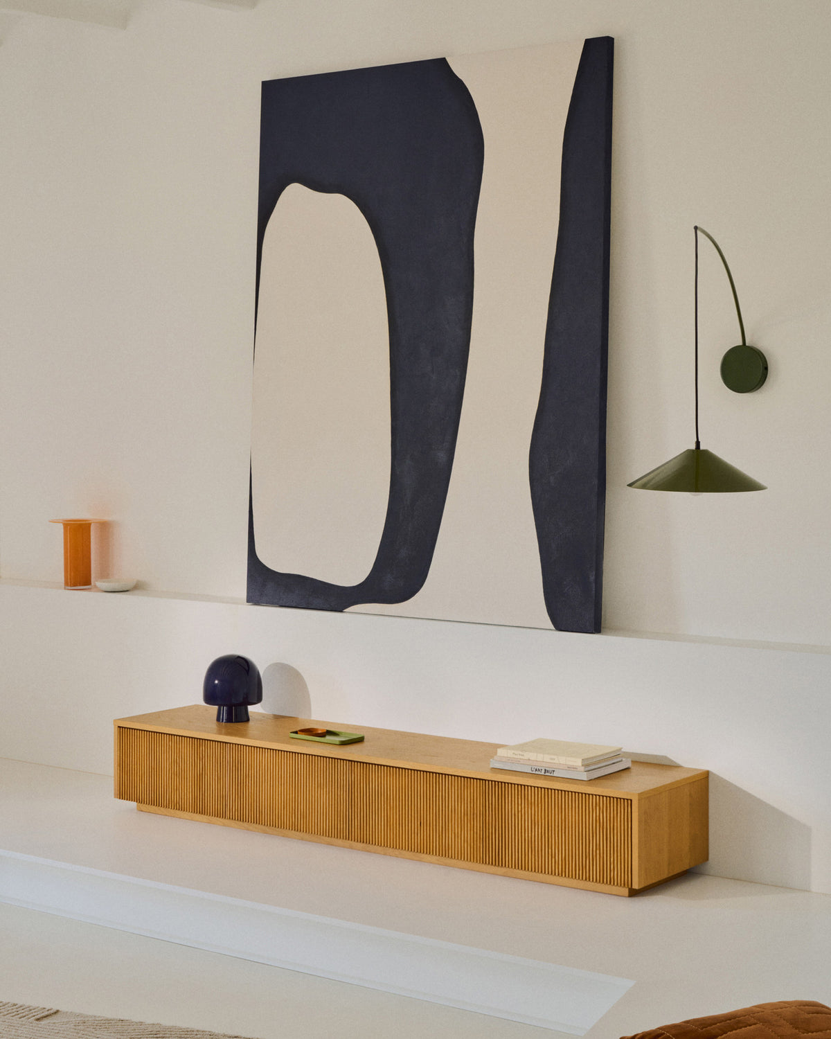 Wandleuchte Kally aus Metall mit grün lackiertem Finish in Grün präsentiert im Onlineshop von KAQTU Design AG. Wandleuchte ist von Kave Home