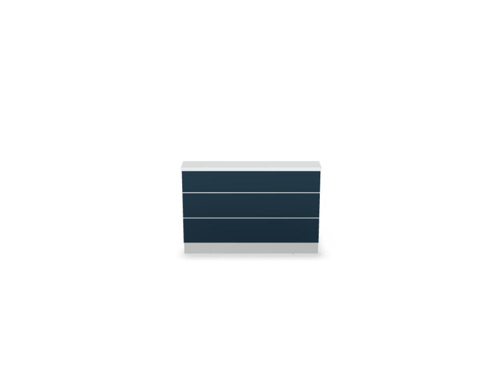 Valde LAL16L - modulare Empfangstheke in Weiss Pastell präsentiert im Onlineshop von KAQTU Design AG. Empfangsdesk ist von Mdd