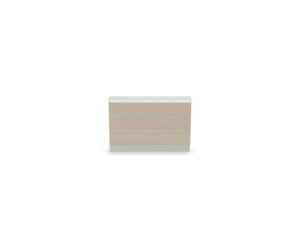 Valde LAP16L - modulare Empfangstheke in Weiss Pastell präsentiert im Onlineshop von KAQTU Design AG. Empfangsdesk ist von Mdd