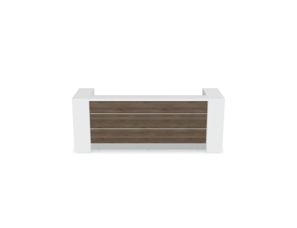Valde LAV03L - modulare Empfangstheke in Weiss Pastell präsentiert im Onlineshop von KAQTU Design AG. Empfangsdesk ist von Mdd