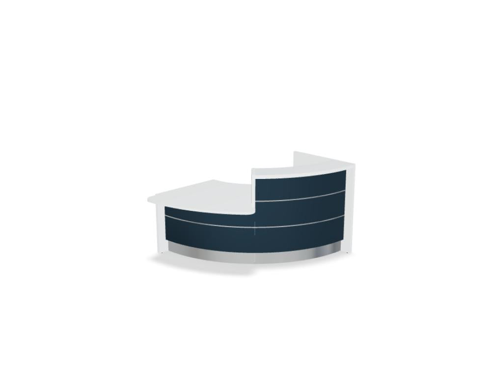 Valde LAV161L - modulare Empfangstheke in Weiss Pastell präsentiert im Onlineshop von KAQTU Design AG. Empfangsdesk ist von Mdd