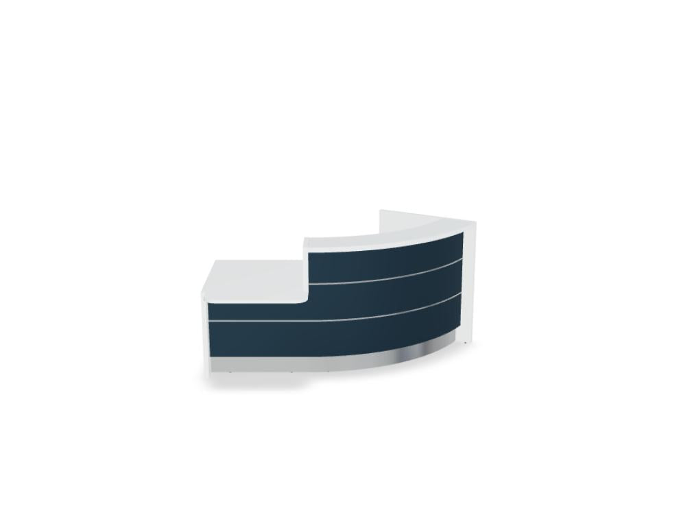 Valde LAV841L - modulare Empfangstheke in Weiss Pastell präsentiert im Onlineshop von KAQTU Design AG. Empfangsdesk ist von Mdd
