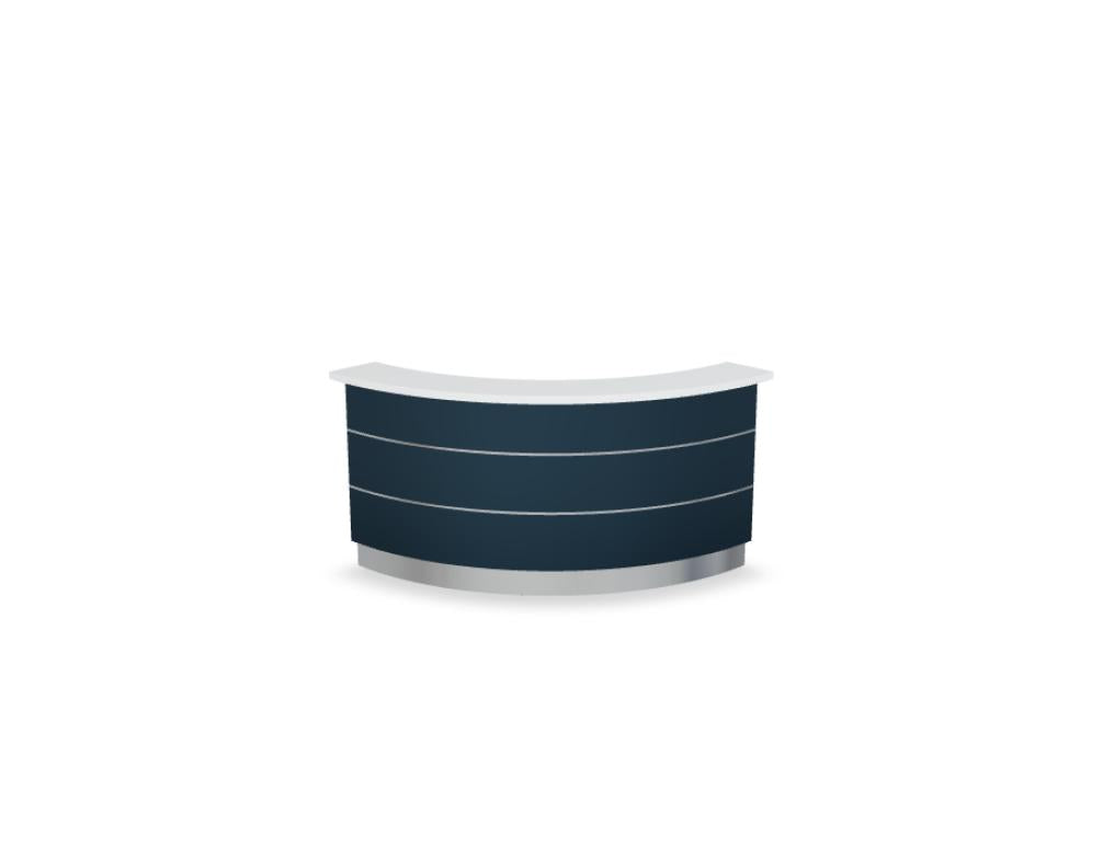 Valde LAV90L - modulare Empfangstheke in Weiss Pastell präsentiert im Onlineshop von KAQTU Design AG. Empfangsdesk ist von Mdd