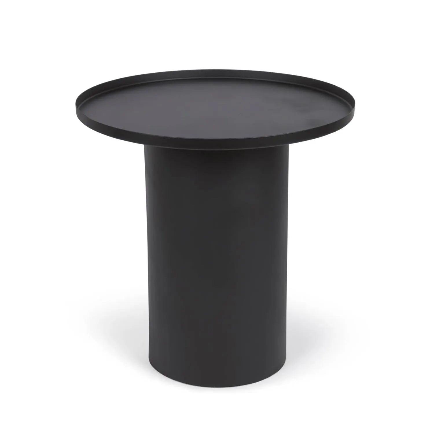 Fleksa runder Beistelltisch aus Metall schwarz Ø 45 cm in Schwarz präsentiert im Onlineshop von KAQTU Design AG. Beistelltisch ist von Kave Home