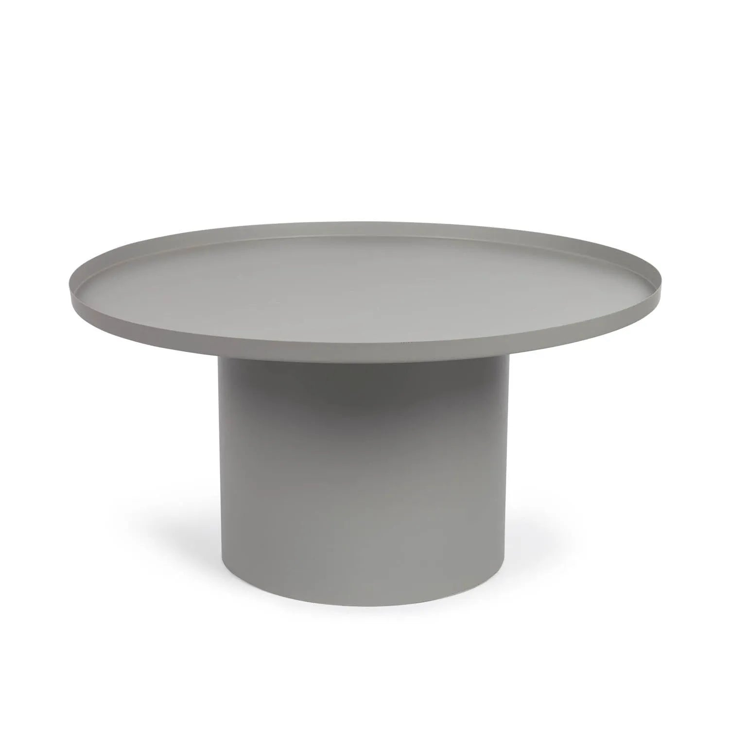 Fleksa runder Beistelltisch aus Metall grau Ø 72 cm in Grau präsentiert im Onlineshop von KAQTU Design AG. Beistelltisch ist von Kave Home