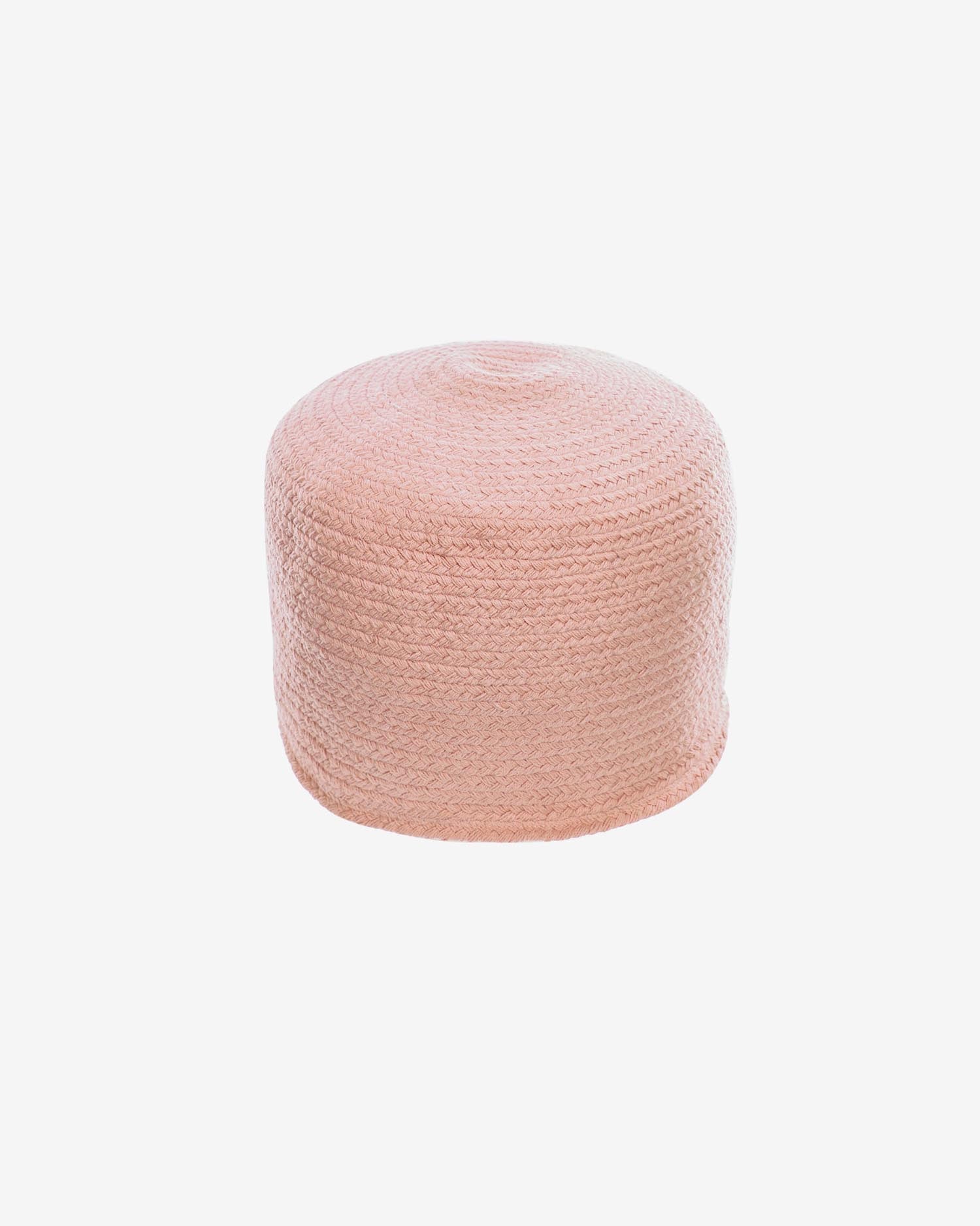 Daiana Pouf: Rosa Baumwolle, Ø 40 cm, Kave Home. Perfekt für Kinderzimmer, vielseitig, nachhaltig, stilvoll und funktional.