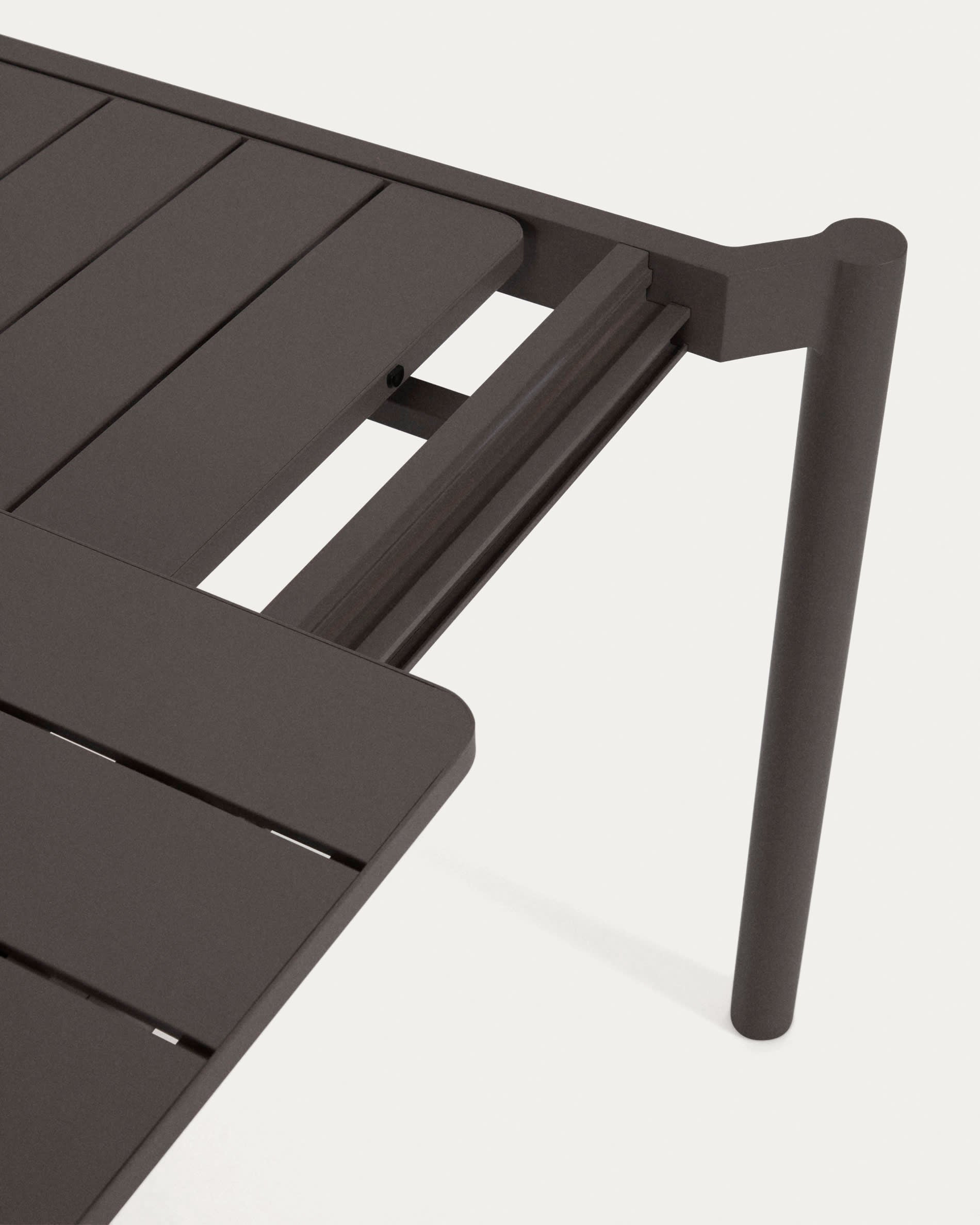 Zaltana Outdoor-Tisch, Aluminium, matt dunkelgrau, ausziehbar 140-200 cm, modern und perfekt für elegante Außenbereiche.