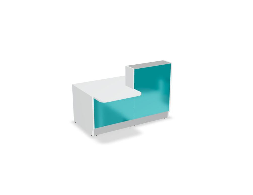 Linea LIN331P - modulare Empfangstheke in  präsentiert im Onlineshop von KAQTU Design AG. Empfangsdesk ist von Mdd