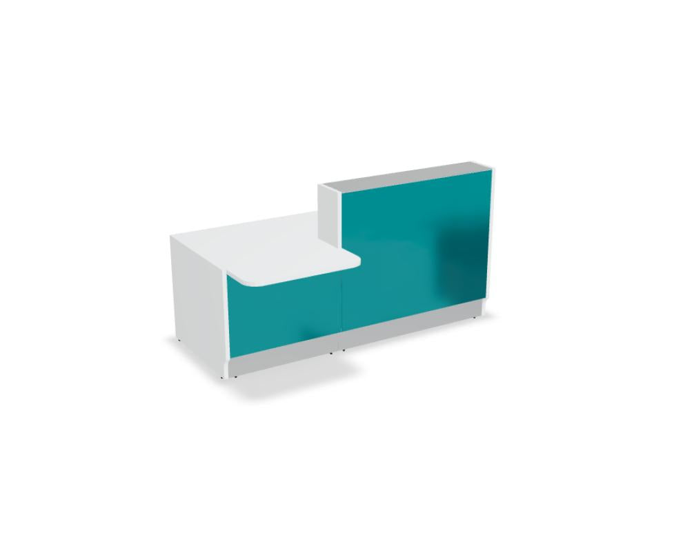 Linea LIN341P - modulare Empfangstheke in  präsentiert im Onlineshop von KAQTU Design AG. Empfangsdesk ist von Mdd