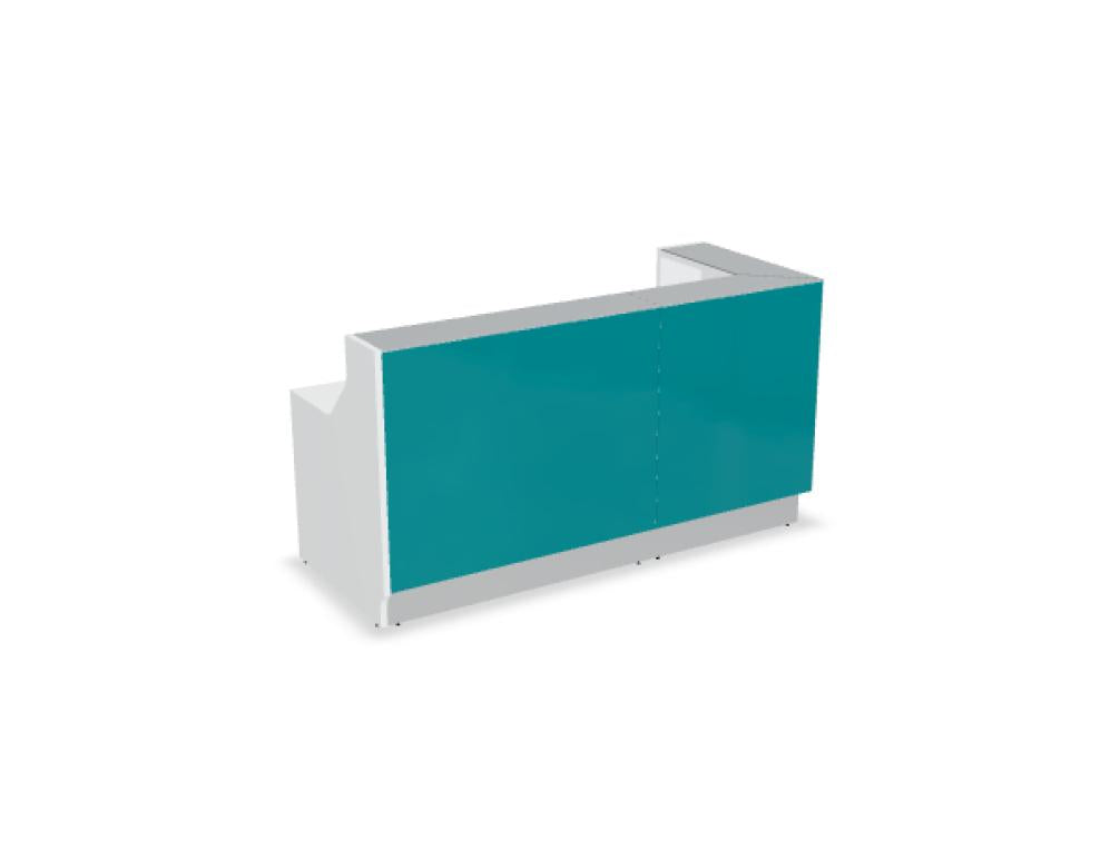 Linea LIN38P - modulare Empfangstheke in  präsentiert im Onlineshop von KAQTU Design AG. Empfangsdesk ist von Mdd