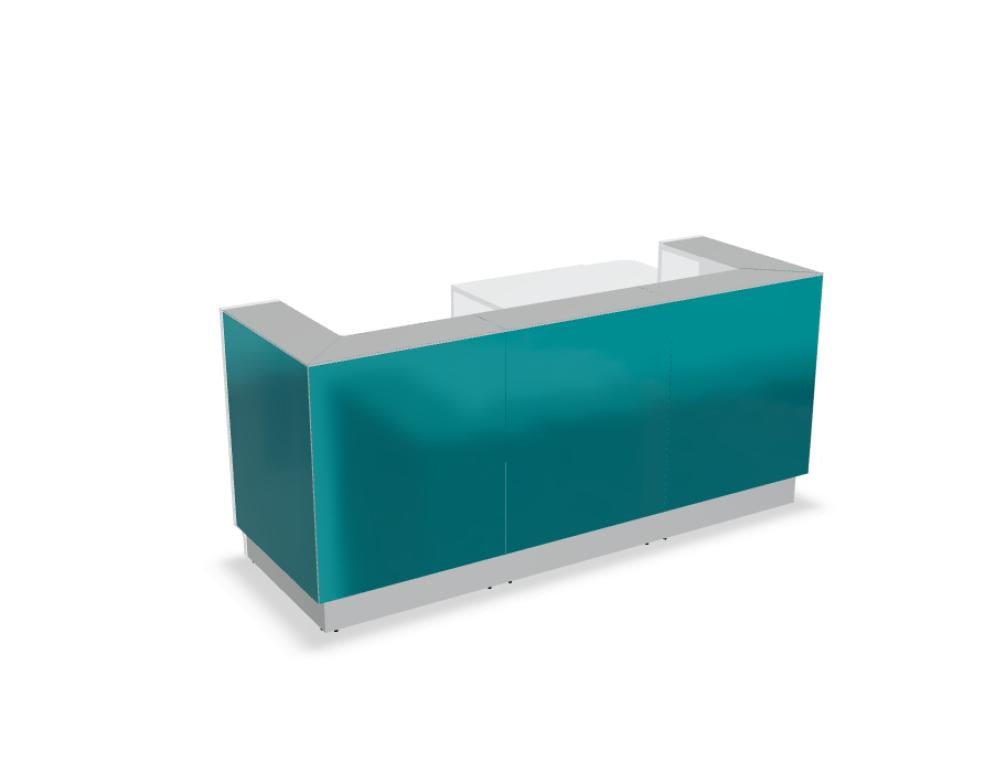 Linea LIN41L - modulare Empfangstheke in  präsentiert im Onlineshop von KAQTU Design AG. Empfangsdesk ist von Mdd