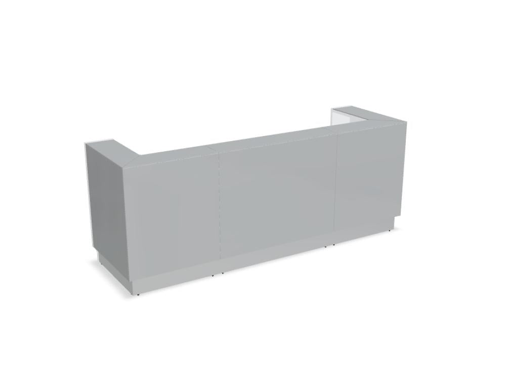 Linea LIN43 - modulare Empfangstheke in  präsentiert im Onlineshop von KAQTU Design AG. Empfangsdesk ist von Mdd