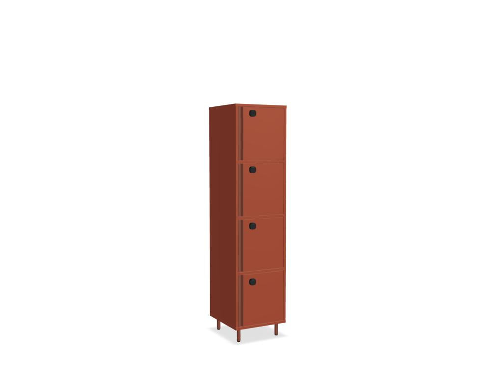 Locker Plus LKP04 - Locker-Typ Schließfachschrank in Rot präsentiert im Onlineshop von KAQTU Design AG. Büroschrank ist von Mdd