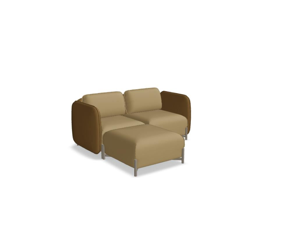 Linka LKS06P - Sofa in Sepia präsentiert im Onlineshop von KAQTU Design AG. L-Sofa links ist von Mdd