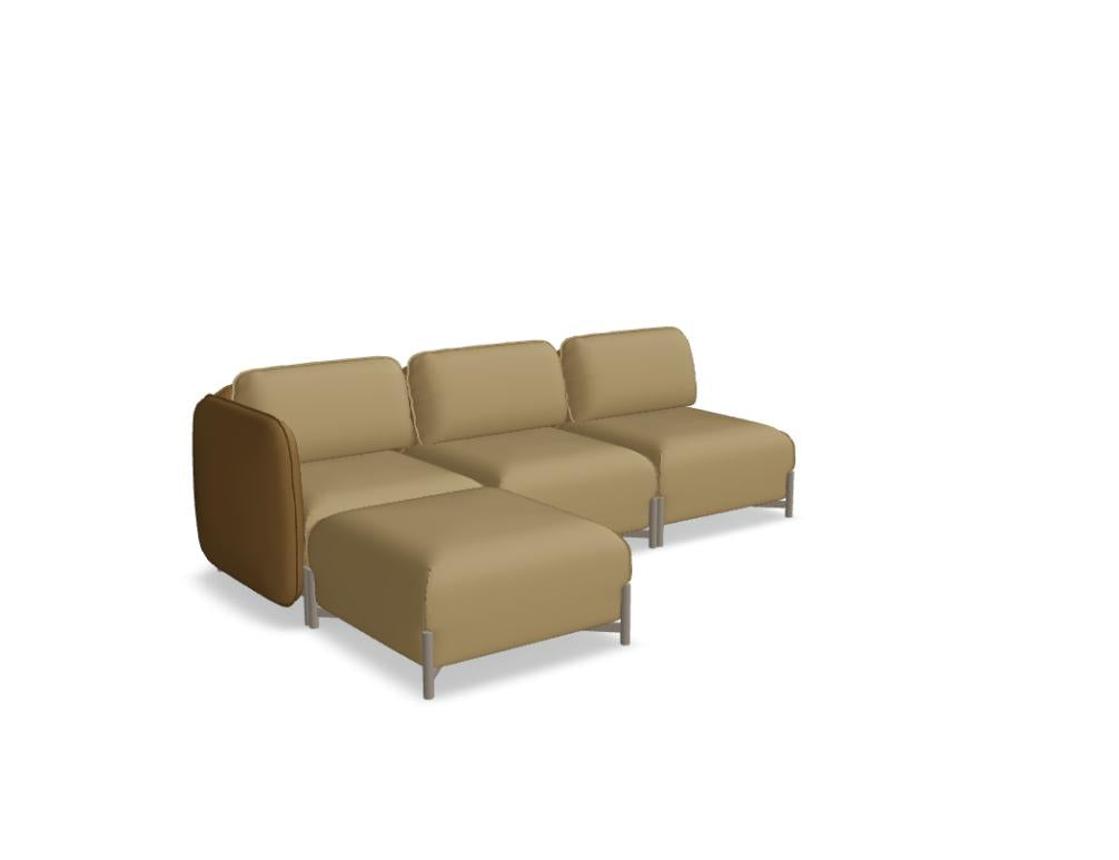 Linka LKS07P - Sofa in Sepia präsentiert im Onlineshop von KAQTU Design AG. L-Sofa links ist von Mdd
