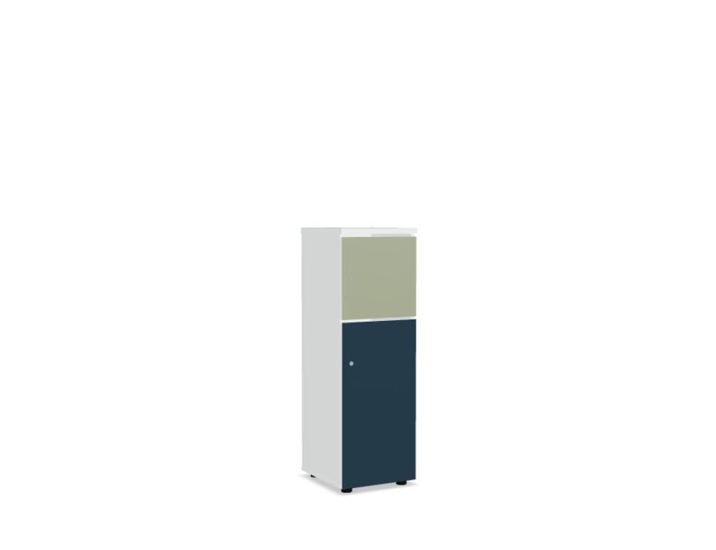 Locker Standard LOK13 - Schließfachschrank in Weiss Pastell präsentiert im Onlineshop von KAQTU Design AG. Büroschrank ist von Mdd