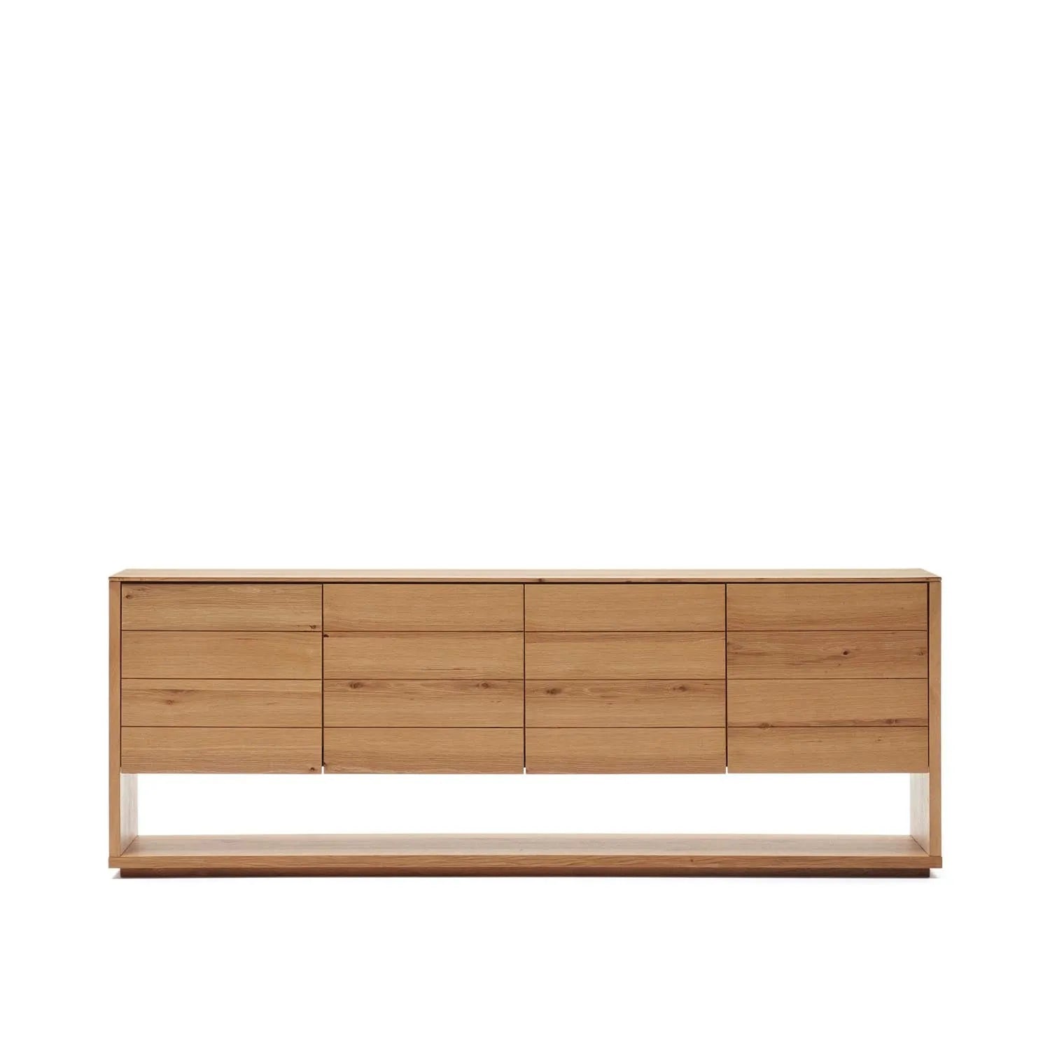 Alguema Sideboard 4 Türen mit Eichenfurnier und natürlichem Finish 200 x 74 cm in Natur präsentiert im Onlineshop von KAQTU Design AG. Sideboard ist von Kave Home