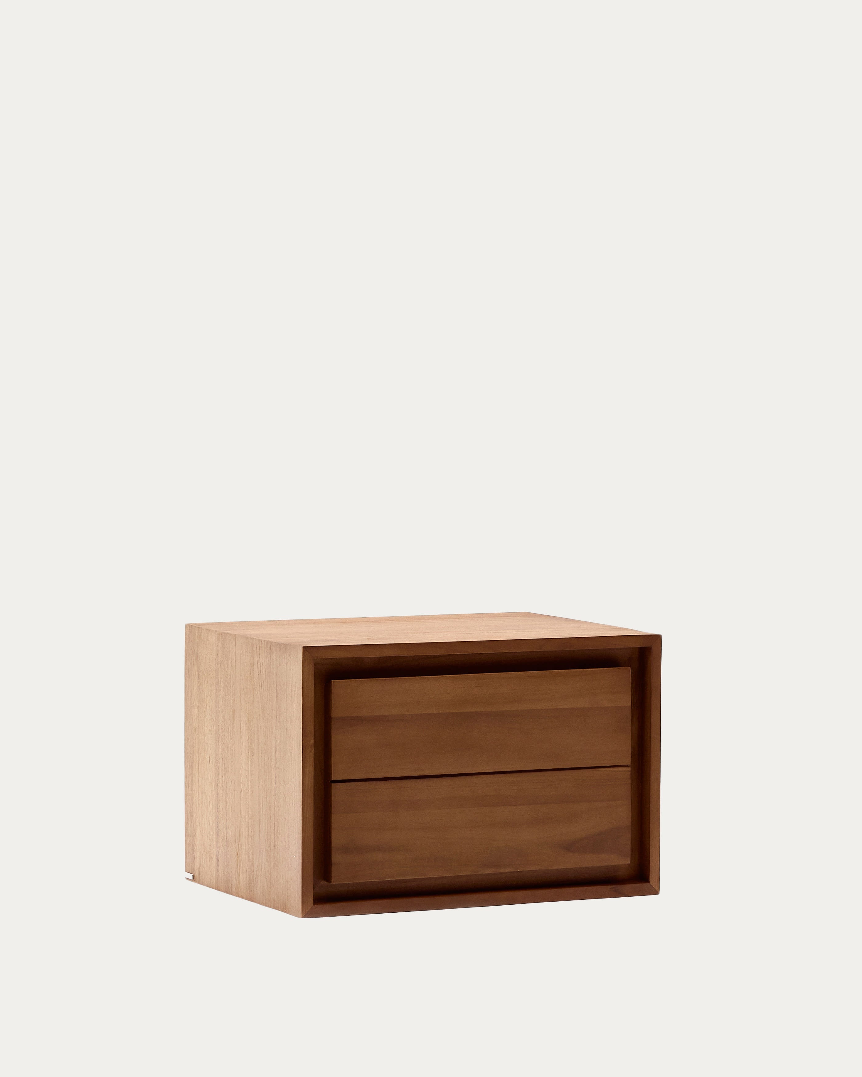 Massives Teakholz-Badmöbel mit natürlichem Finish, 60x45 cm, von Kave Home. Stilvoll und funktional für Ihr Badezimmer.
