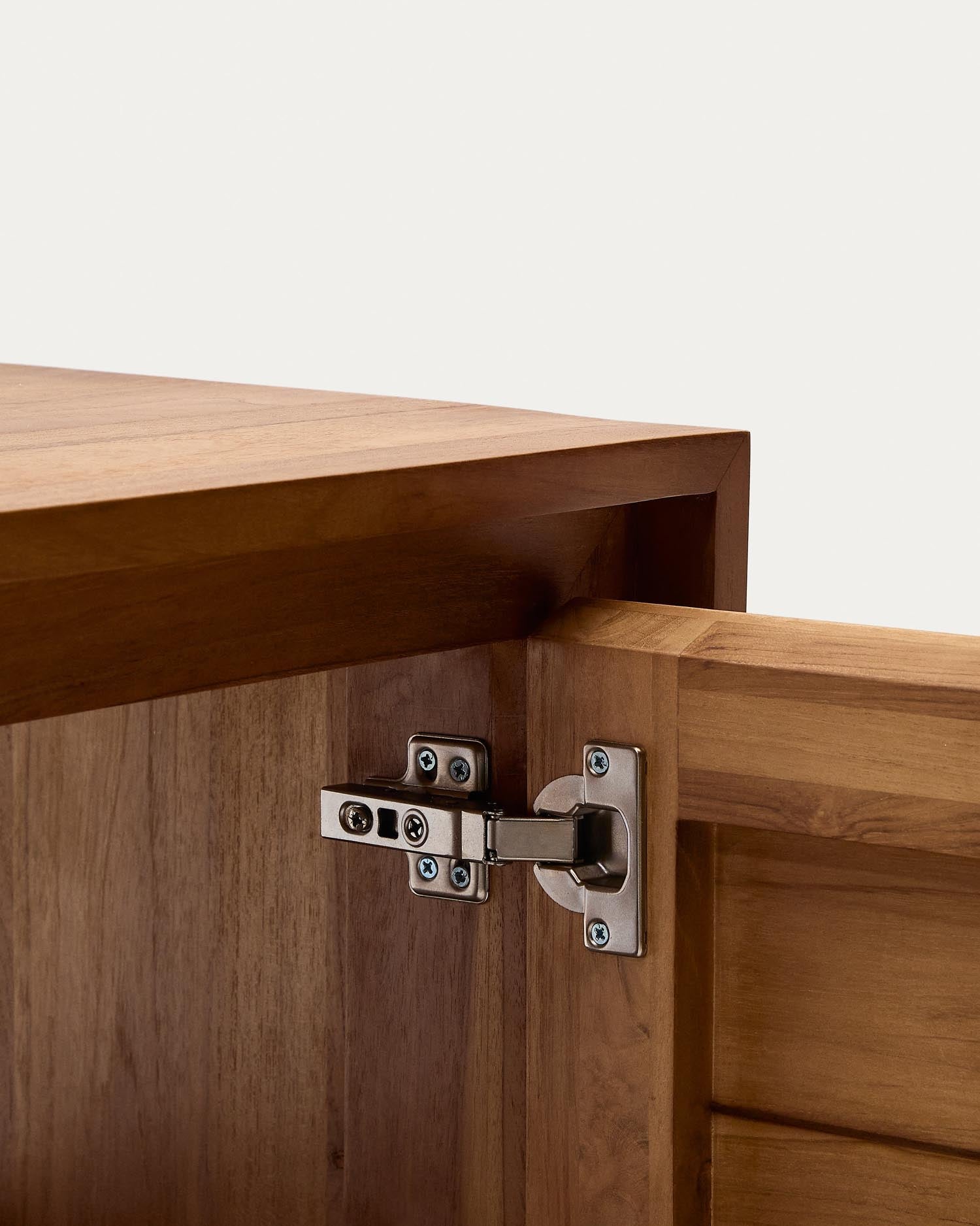 Elegantes Badezimmermöbel aus massivem Teakholz, 60x45 cm, mit natürlichem Finish. Perfekt für stilvolle, moderne Badezimmer.