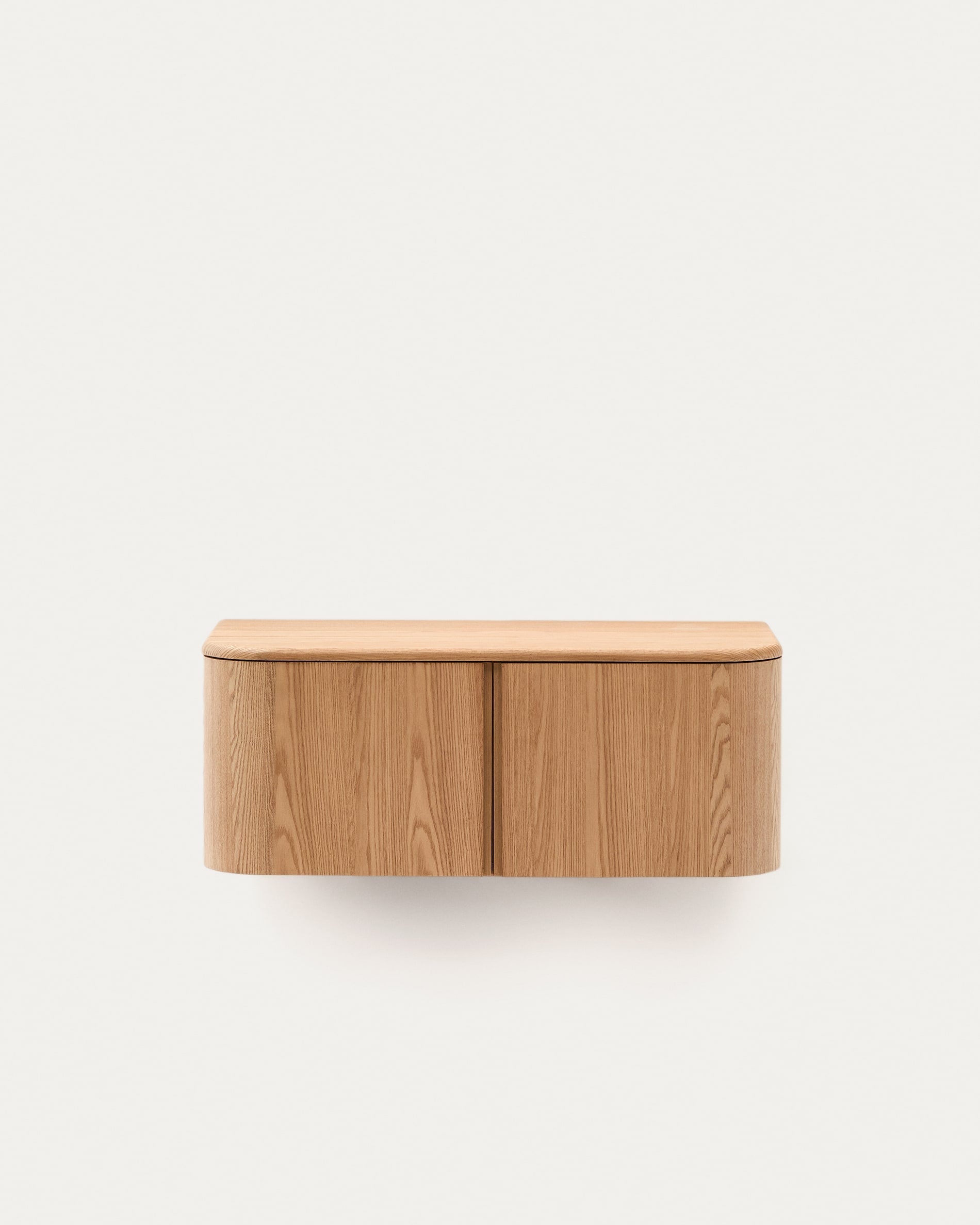 Badezimmermöbel Salaya aus Eschensperrholz, naturfarben, 90x45 cm, von Kave Home. Modernes Design, praktisch und hochwertig.