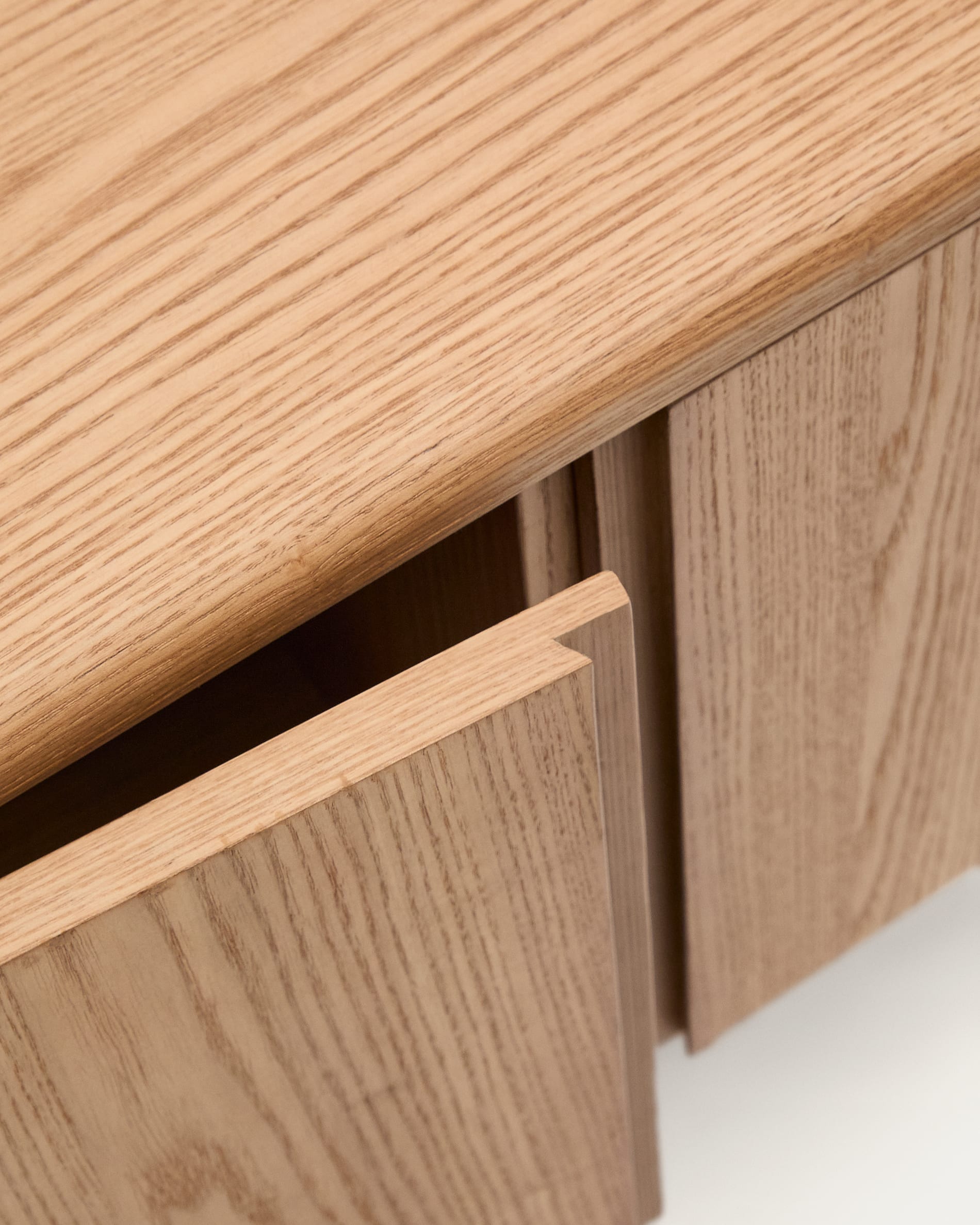 Badezimmermöbel Salaya aus Eschensperrholz, naturfarben, 90x45 cm, von Kave Home. Modernes Design, praktisch und hochwertig.