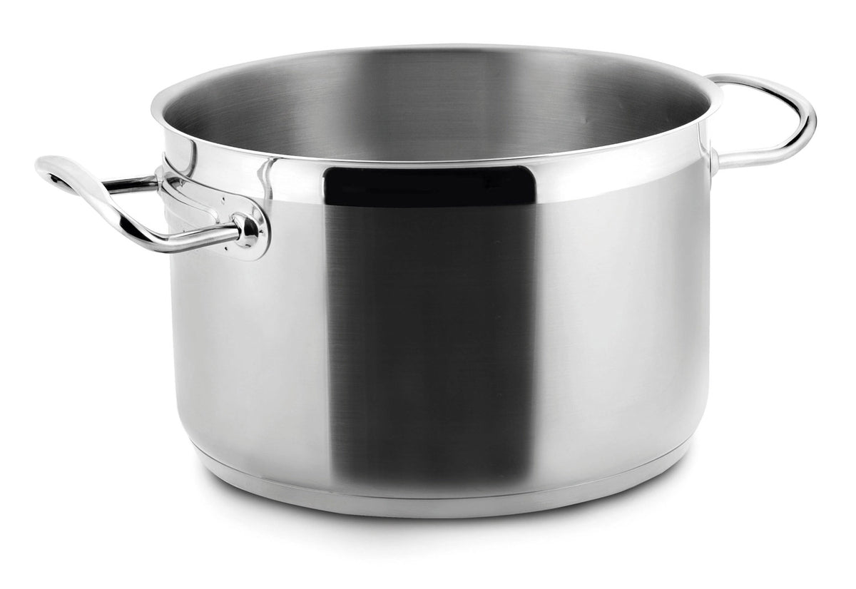 Eco Chef Kochtopf halbhoch o.Deckel D36cm H21.5cm 21.8lt in Silber präsentiert im Onlineshop von KAQTU Design AG. Kochtopf ist von Lacor