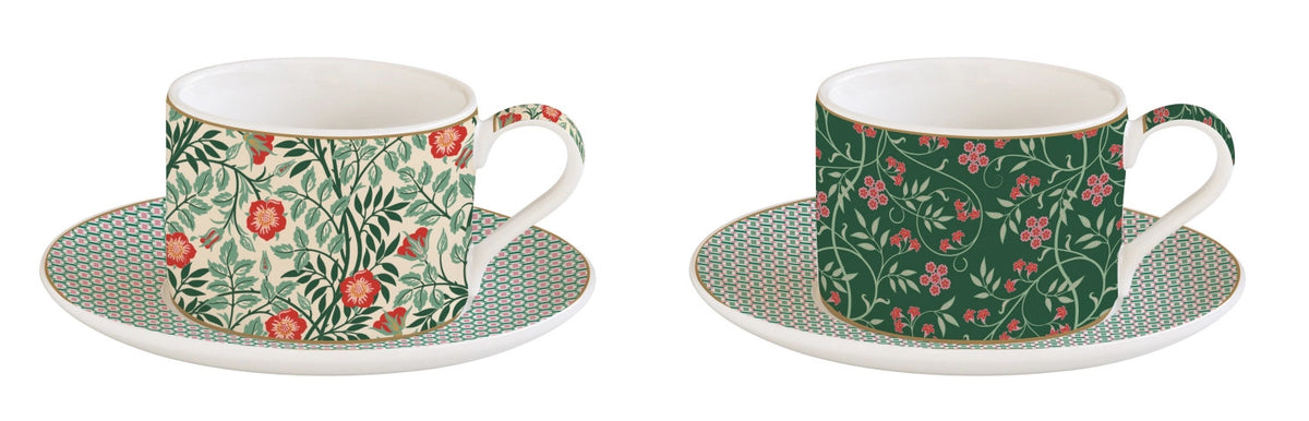 Coffee Mania 2er Kaffee Tasse m. Untert. Fasy 240ml in Grün präsentiert im Onlineshop von KAQTU Design AG. Kaffeetassen ist von Easy Life