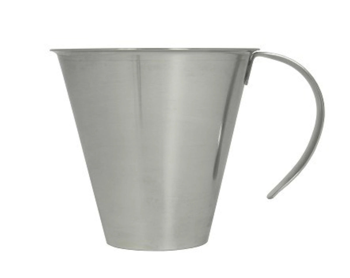 Messbecher 0.5lt Griff offen in Silber präsentiert im Onlineshop von KAQTU Design AG. Küchenhelfer ist von DaloLindén