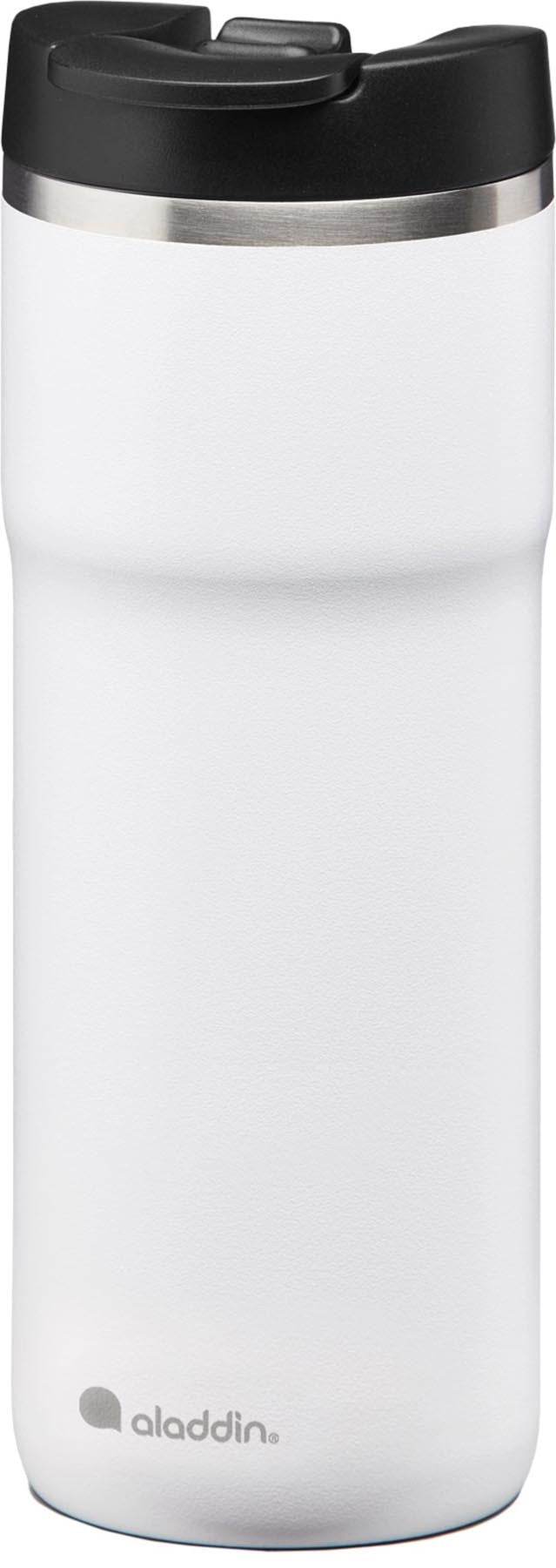 Java Thermavac Leak-Lock Stain. St. Mug 0.47L Snowf. White in Weiss präsentiert im Onlineshop von KAQTU Design AG. Trinkflasche ist von Aladdin