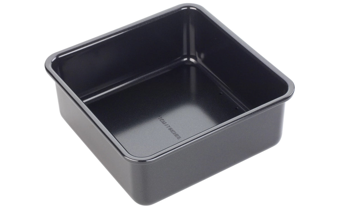 Backform Kuchen quadratisch, 18x18x8cm, Antihaft in Schwarz präsentiert im Onlineshop von KAQTU Design AG. Backform / Backblech ist von Tala