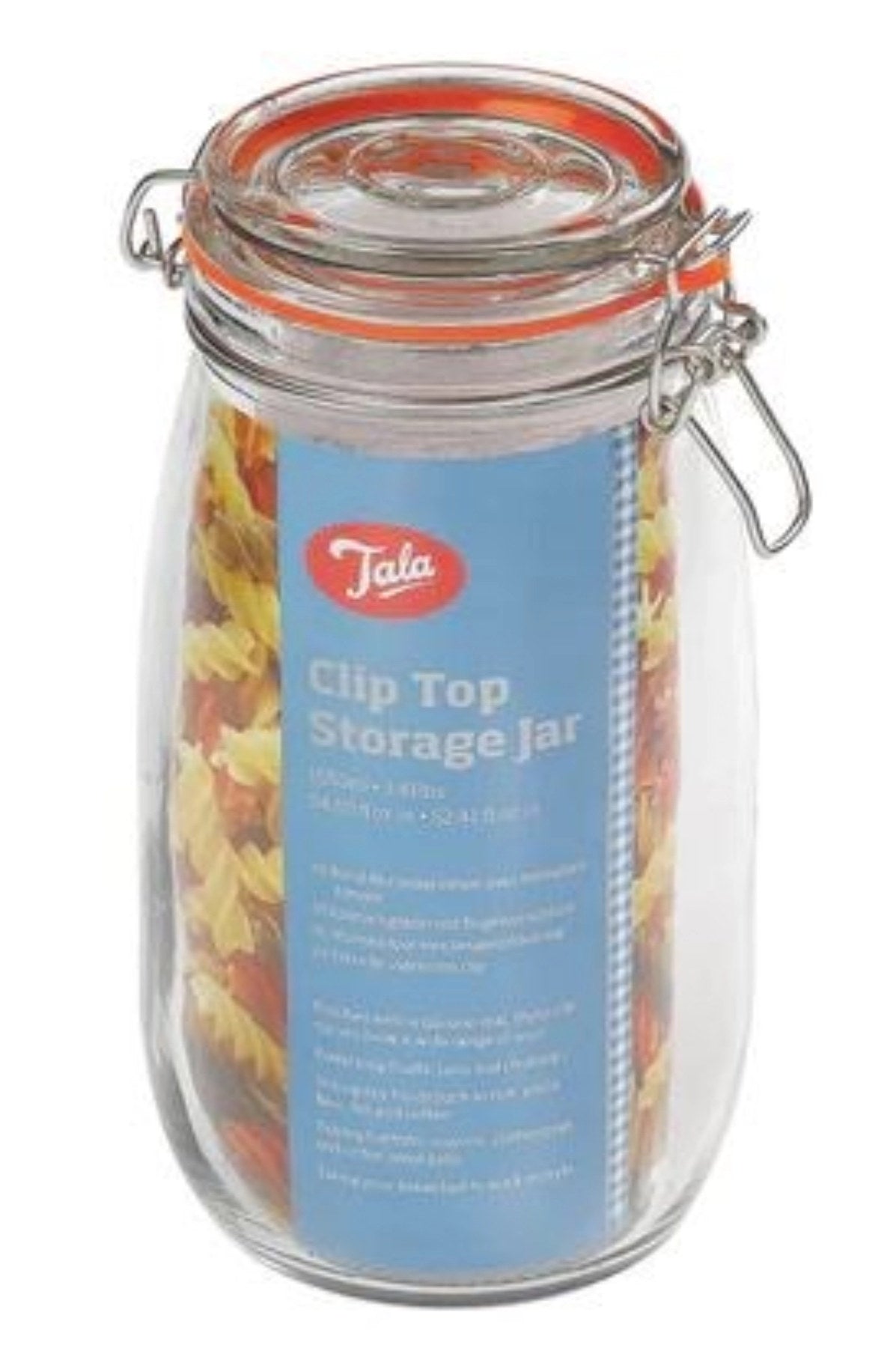 Aufbewahrungsglas mit Bügelverschluss 1.55l in Transparent präsentiert im Onlineshop von KAQTU Design AG. Aufbewahrungsbehälter ist von Tala