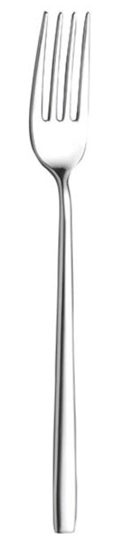 Ergo Dessertgabel in Silber präsentiert im Onlineshop von KAQTU Design AG. Besteck ist von Abert