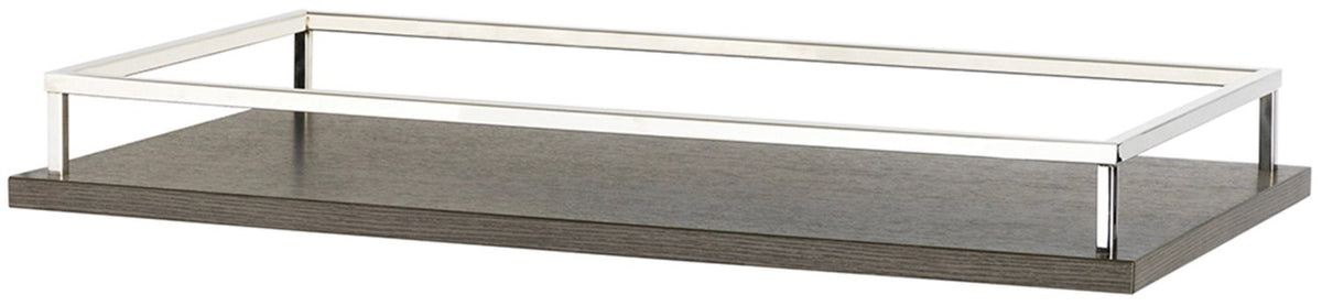 Fixation barre pour desserte basic 80x50cm H7,3cm Chêne Foncé