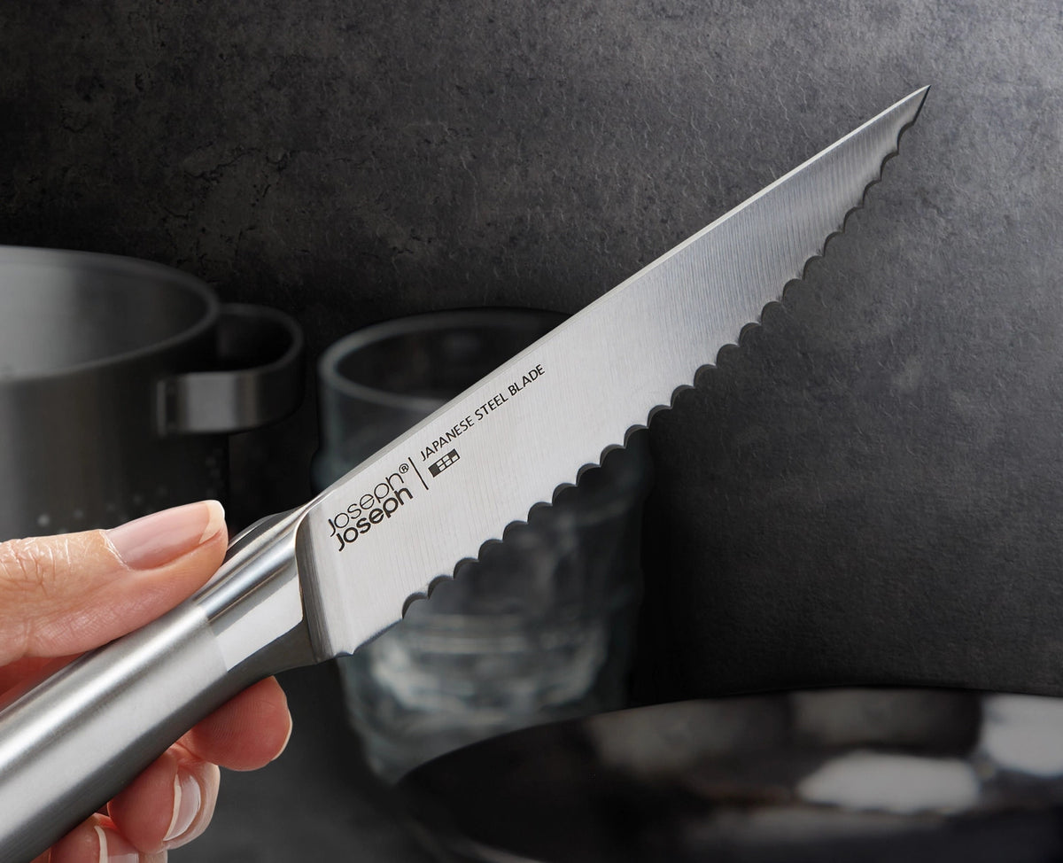 Elevate Steel Messer Aufbewahrung 5er Block Bambus in Braun präsentiert im Onlineshop von KAQTU Design AG. Messerblock ist von Joseph Joseph