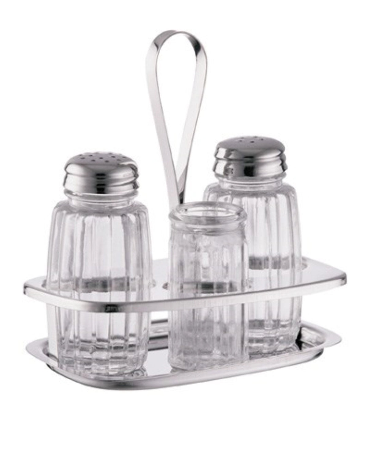 Salz-, Pfeffer- & Zahnstocher-Menage in Transparent präsentiert im Onlineshop von KAQTU Design AG. Salz & Pfeffer ist von Casalinghi