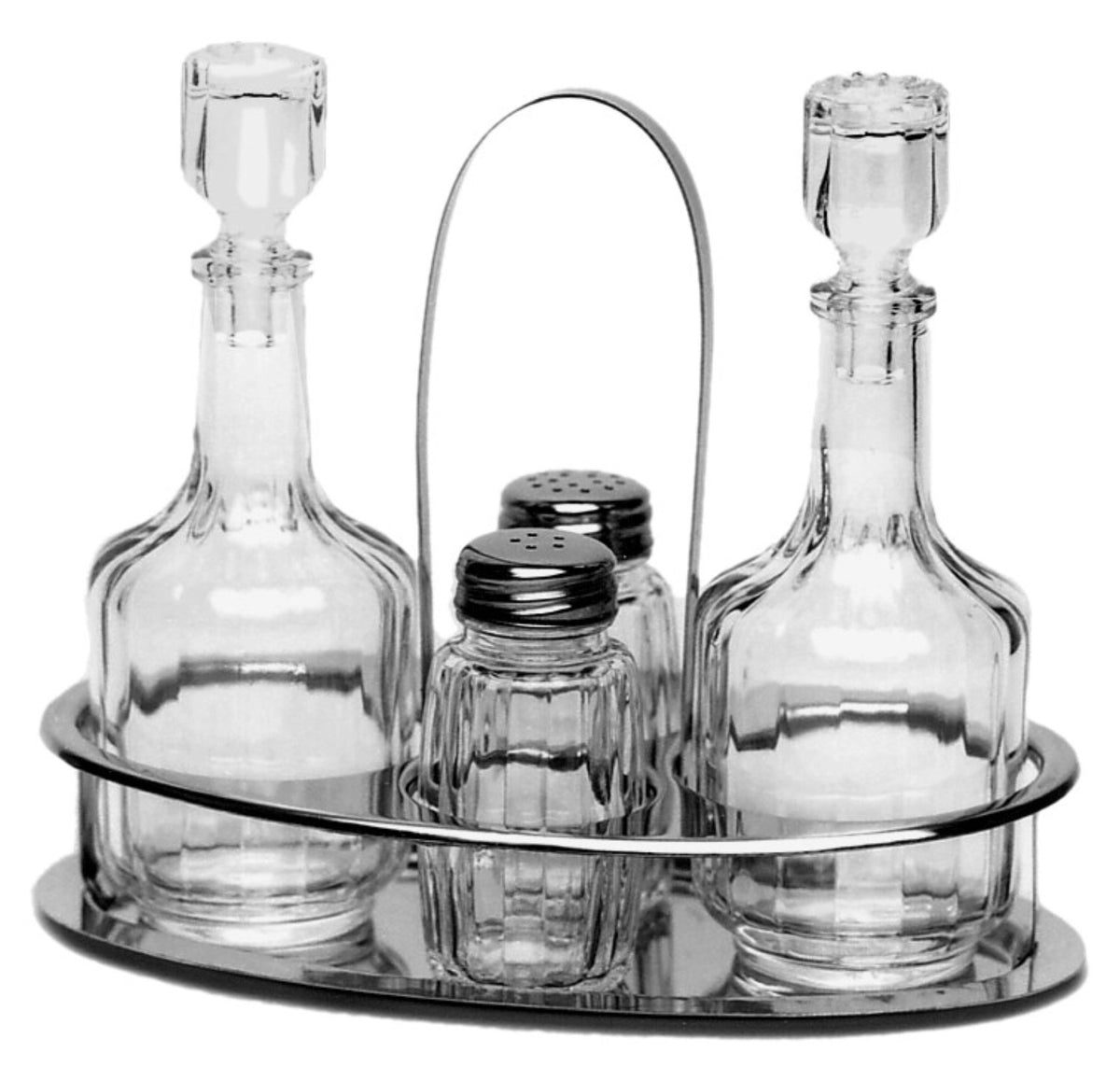 Ménage 4-teilig in Transparent präsentiert im Onlineshop von KAQTU Design AG. Öl & Essig ist von Casalinghi