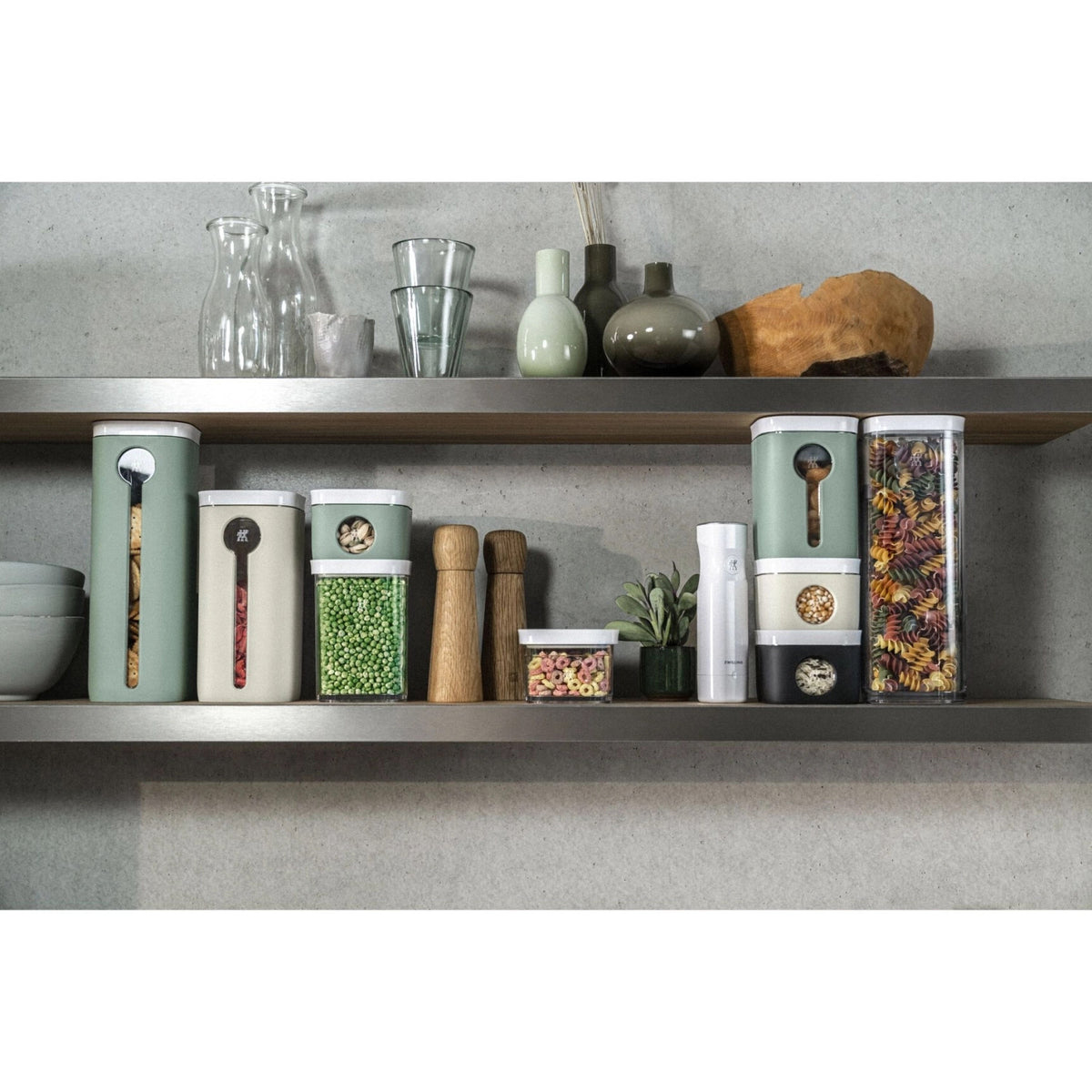 6tlg Cube Vakuum Starter Set S transparent-weiss in Transparent präsentiert im Onlineshop von KAQTU Design AG. Aufbewahrungsbeutel ist von Zwilling
